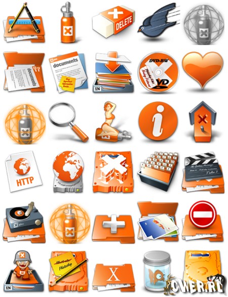 Xtra Orange Icons