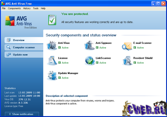 AVG Anti-Virus Free Edition 8.5.336 Build 1515