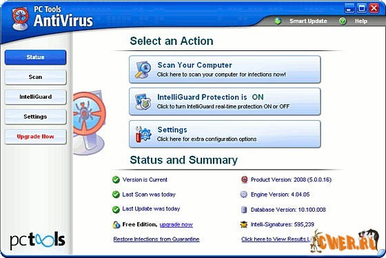 PC Tools AntiVirus Free Edition 5.0.0.22