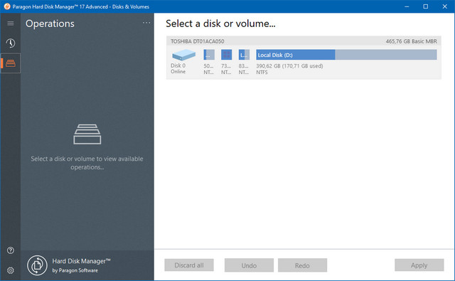 Paragon Hard Disk Manager