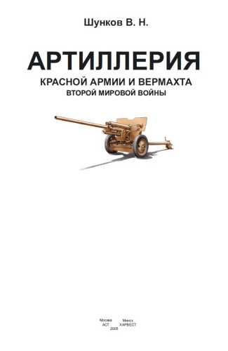 Артиллерия Красной Армии и Вермахта Второй мировой войны