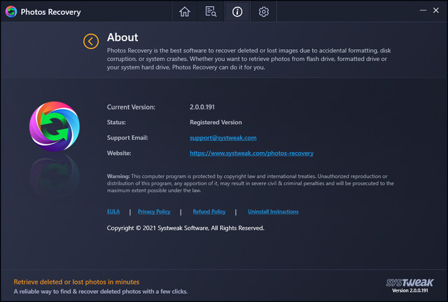 Systweak Photos Recovery 2.0.0.191