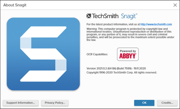 TechSmith SnagIt 2021.0.2 Build 7599