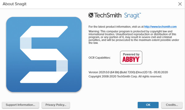 TechSmith SnagIt 2021.0.0 Build 7200