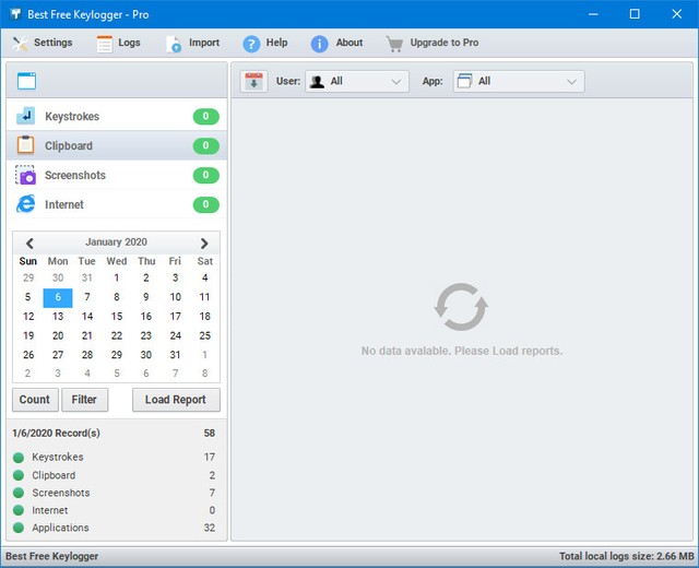 Best Free Keylogger Pro 6.2.0
