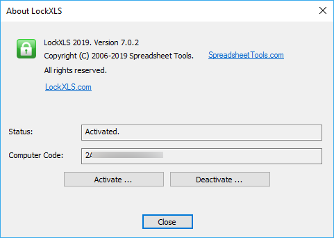 LockXLS 2019 7.0.2