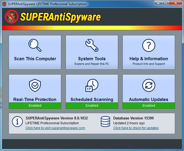 SUPERAntiSpyware Professional 8.0.1032