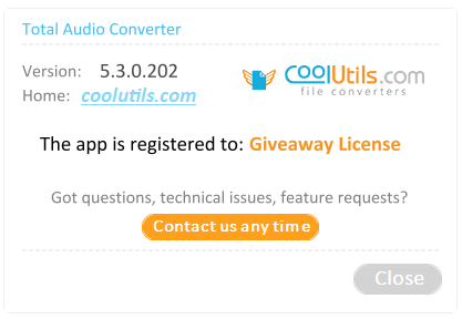 CoolUtils Total Audio Converter 5.3.0.202