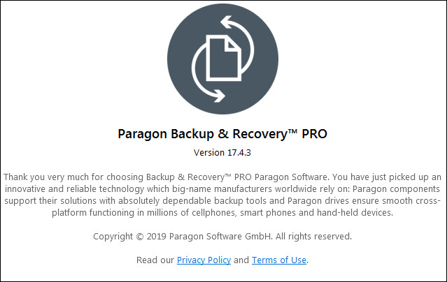 Paragon Backup & Recovery PRO 17.4.3