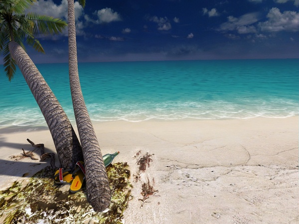 Sandy Beach 3D Screensaver