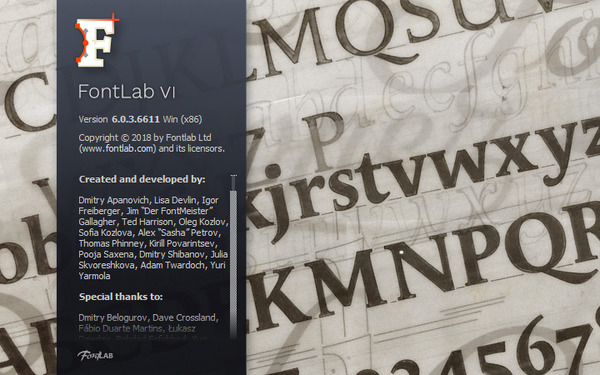 FontLab VI 6.0.3.6611