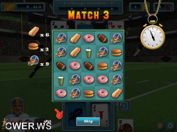 скриншот игры Touch Down Football Solitaire