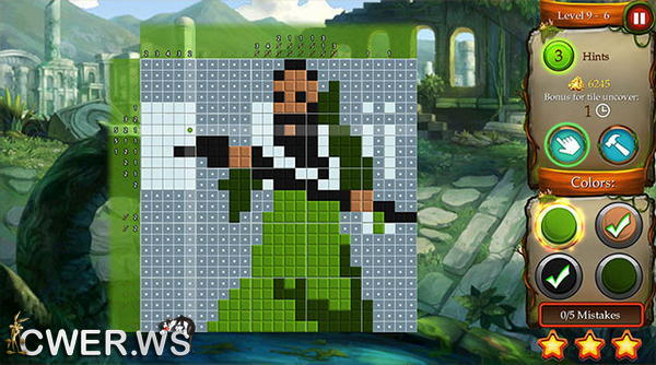 скриншот игры Time Twins Mosaics 3: Tales of Avalon