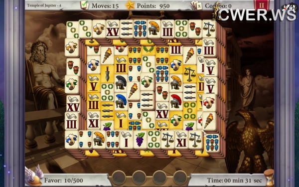 скриншот игры Heaven of Rome Mahjong