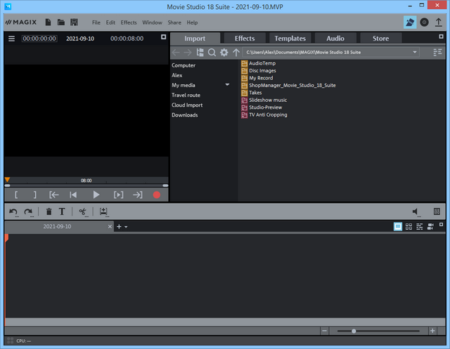 MAGIX Movie Studio 18