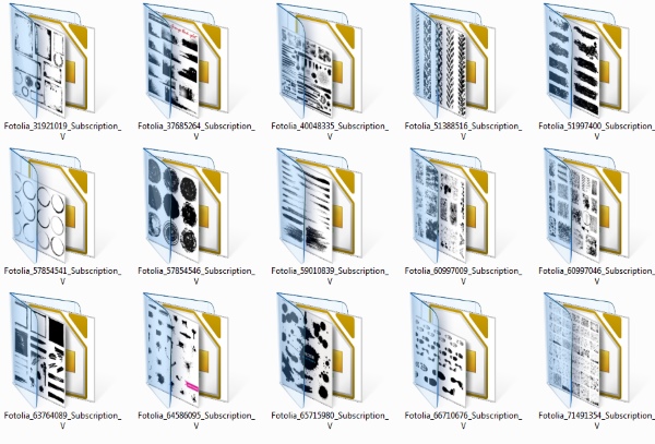 Гранжевые кисти, мазки, рамки1