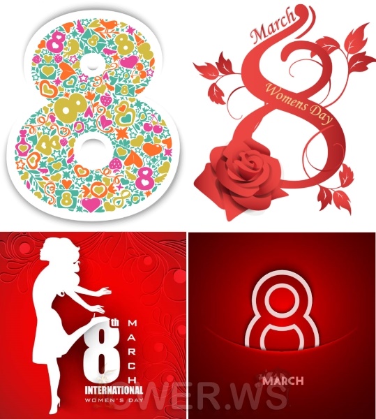 Коллекция открыток к 8 марта