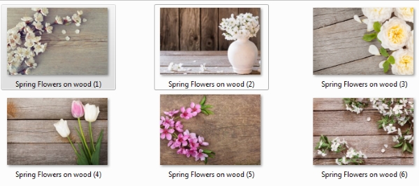 Весенние цветы на деревянном фоне1