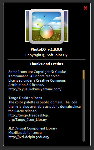 PhotoEQ 1.8.0.0