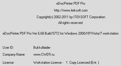 eDocPrinter PDF Pro 6.68 Build 5772