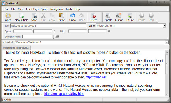 TextAloud 3