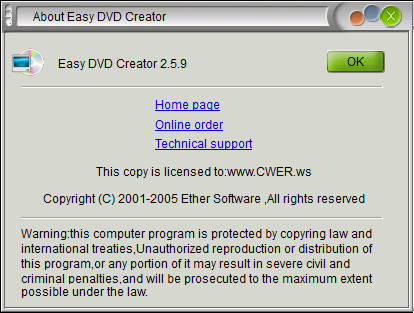 Easy DVD Creator 2.5.9