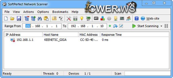 SoftPerfect Network Scanner 5