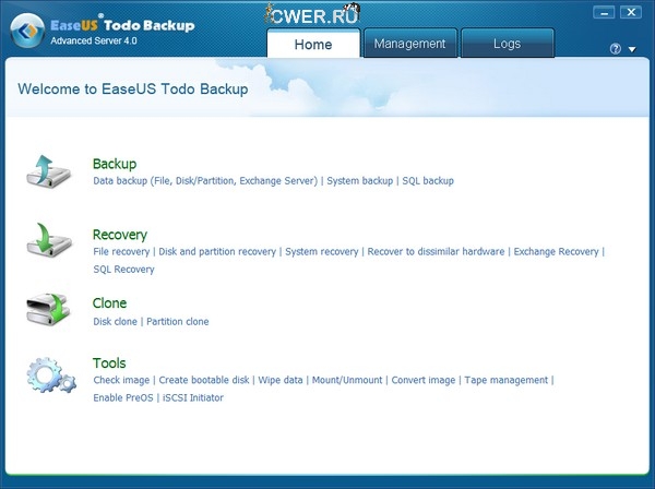 EASEUS Todo Backup Advanced Server 4.0