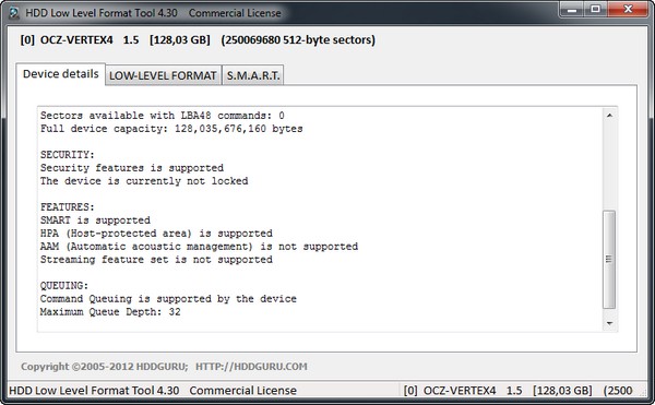 HDD Low Level Format Tool